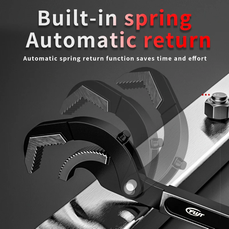 مجموعة مفاتيح ربط الأنابيب القابلة للتعديل، أدوات سباكة مقاس 10 بوصة و15 بوصة لصواميل 0.55 بوصة - 2.48 بوصة، أنابيب، استخدام مفتاح ربط الحوض #6