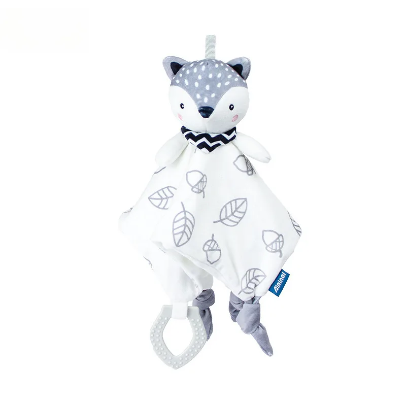 New Nordic Fox Comfort Blanket Soft Plush Animal Toy For Babies And Infants Perfect For Sleeping And Soothing