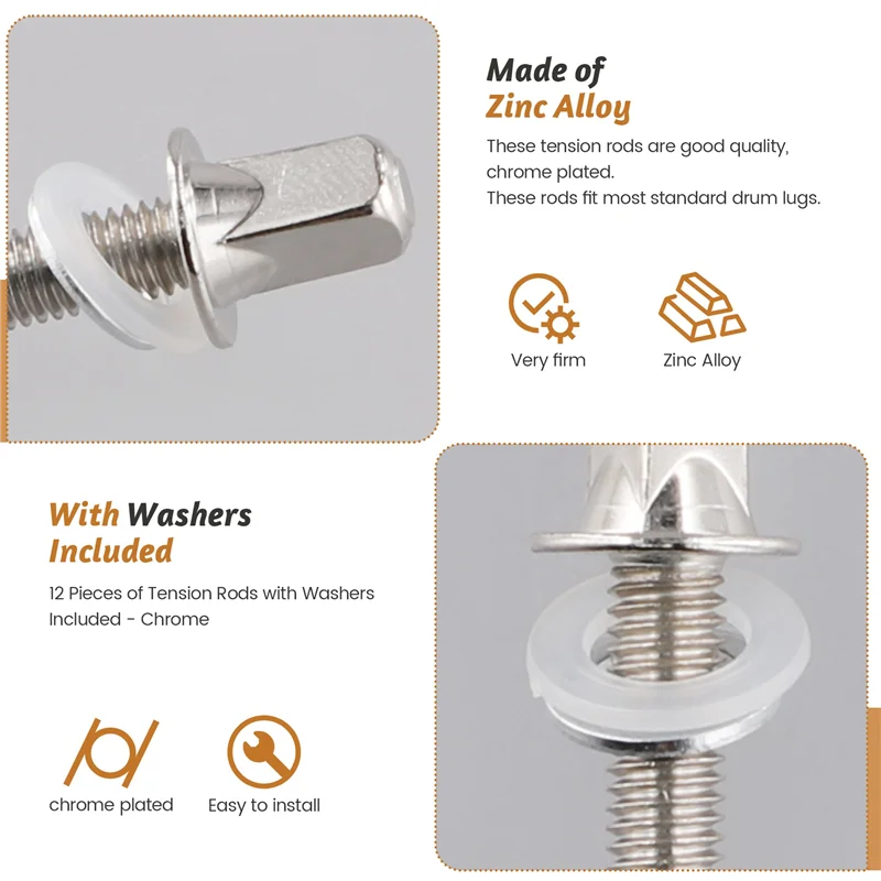 Hoes-12Pcs Drum Ten…