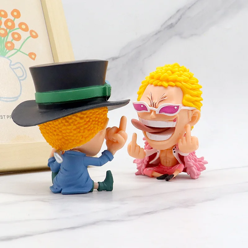 Anime Een Stuk Luffy Sabo Anime Actiefiguurmodel Geschenken Verzamelbare Beeldjes Voor Kinderen 8Cm 8 Stuks In Een Set