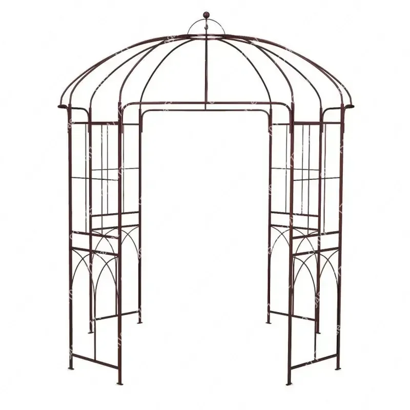 8.4 X 7 Feet Garden Arbor Birdcage-Shaped Pergola Elegant Pavilion or Gazebo Design
