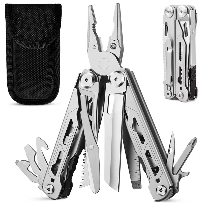 Outdoor Folding Pliers EDC Multi Tool Professional Camping Tactical Pliers Multi Purpose Tool for Camping Fishing Daily Carry
