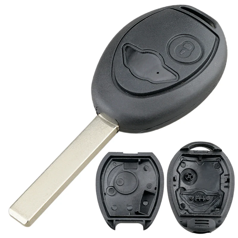 

2 Buttons Car Remote Key Shell Case Fit for BMW MG Mini Cooper R53 R50 S Land Rover 75 Z3 Z4 X3 X5 e46 e39 e36 e34 Key Fob Cover
