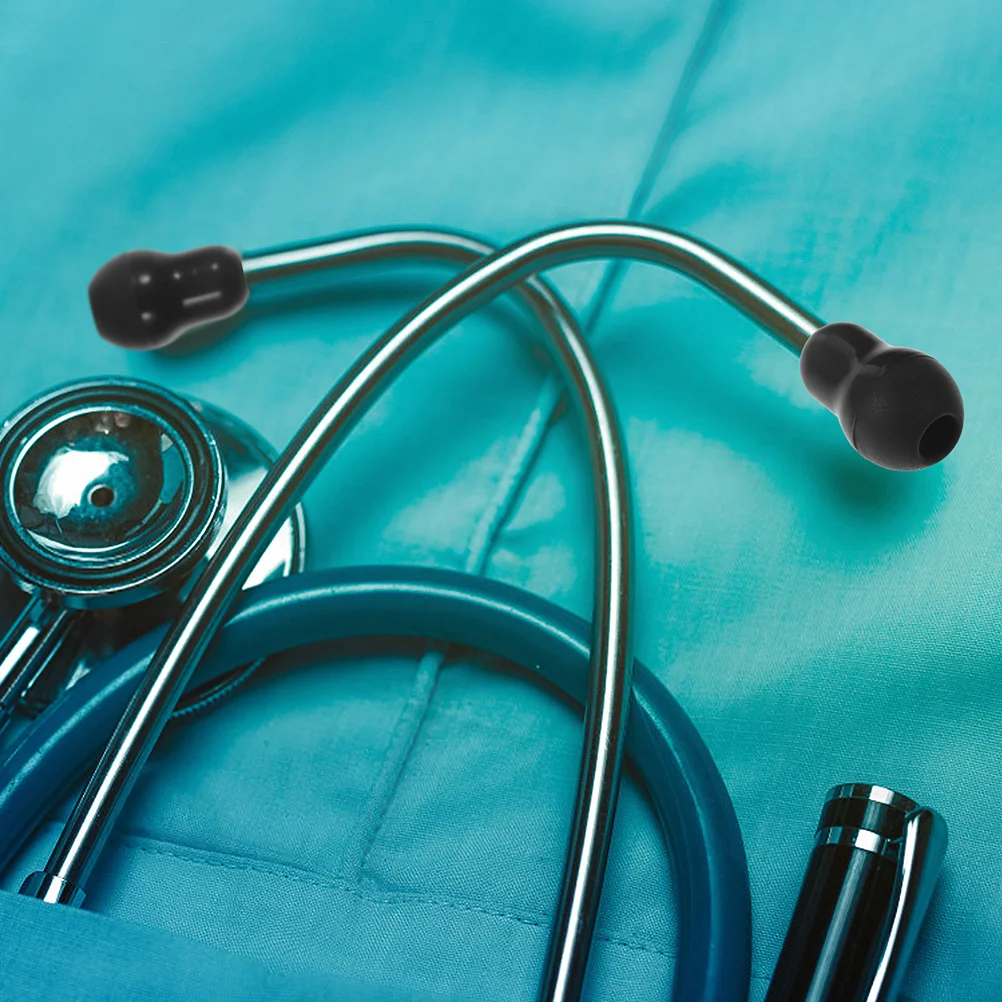 5 Pcs Stethoscope Earpieces Accessories Earplugs Buds Replacement Silicone Tips Parts Silica Gel Ear-tips