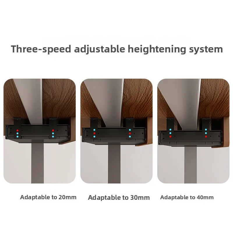 منظم تخزين من الخشب الصلب ذو درج مخفي تحت المكتب لمكتب الكمبيوتر، صينية إضافية خفية قابلة للسحب، خزانة مكتبية غير مرئية