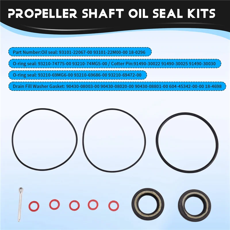 

Для 2/4 хода 30 40 50 60HP комплекты сальников вала пропеллера 93101-22067-00 для подвесного нижнего блока передач