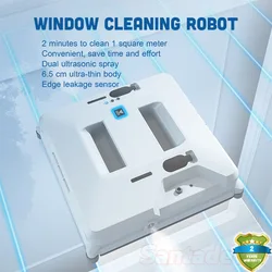 Santadecor Electric Window Clean Robot for home Auto Window Cleaning Washer Vacuum Cleaner Fast Safe Smart Glass Cleaning Wiper