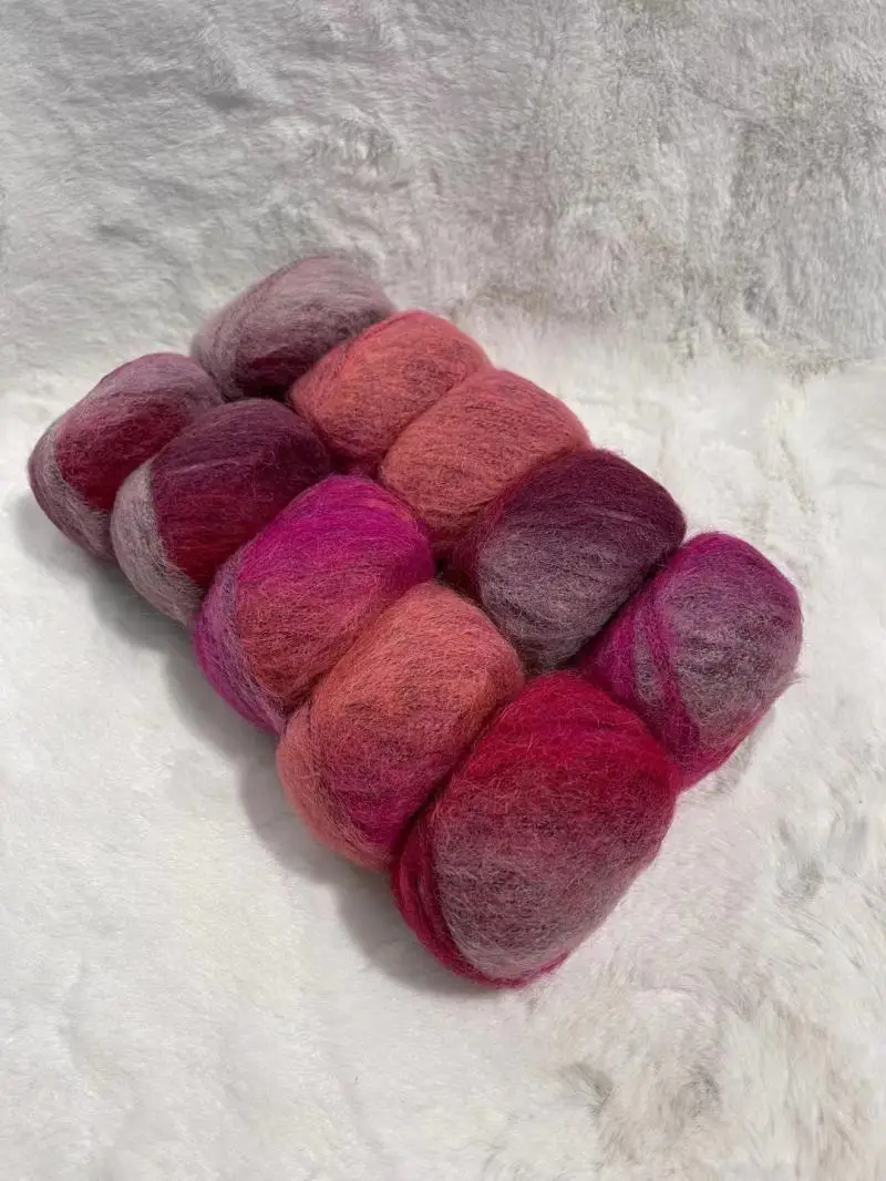 Products Woven High-end Wool Imported From Japan HAMANAKA Segment Dyed Alpaca Horse Sea Autumn And Winter Hand-woven Thread
