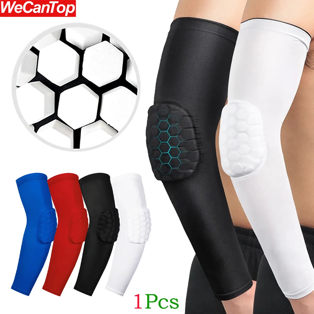 1Pcs Arm Elbow Sleeves for Youth Adult,Honeycomb Non-Slip Crashproof Arm Elbow Brace Pad for Sports Football Basketball Shooting