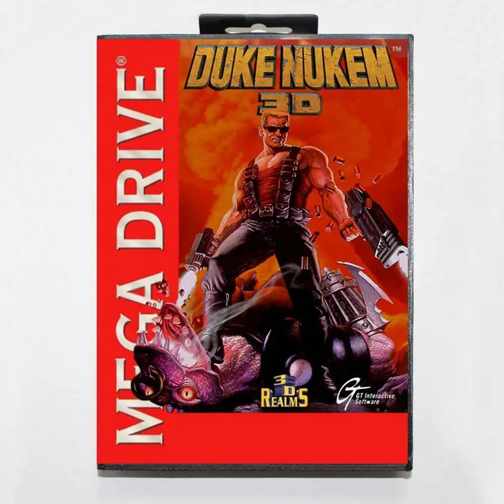 Duke Nukem 3D MD игровая карта с BR Box для 16-битной консоли Sega Megadrive Genesis
