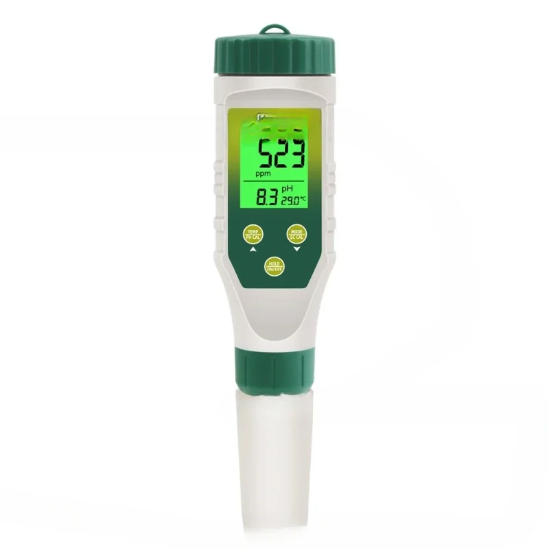 

5-In-1 water quality detector PH meter salinity meter EC large screen TDS aquaculture PH water quality test pen