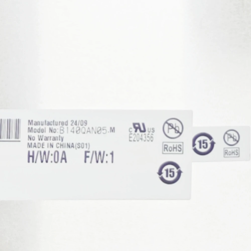 

B140QAN05.M Laptop LCD screen IPS 14.0'' Original Display Replacement Panel Matrix