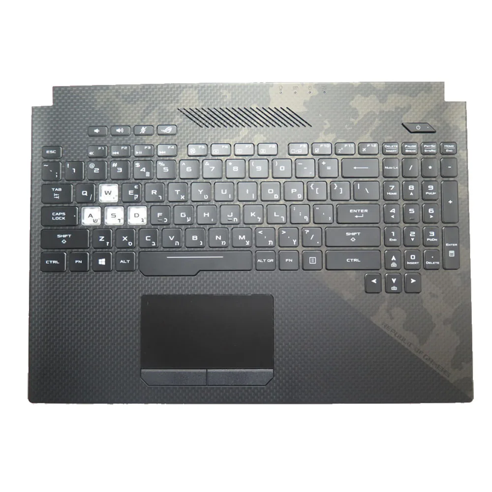 

Laptop PalmRest&HB/IT/SP/FR keyboard For ASUS ROG Strix Hero II 90NR00L1-R32HE0 Black Top Case Black QWERTY RGB Backlit keyboard