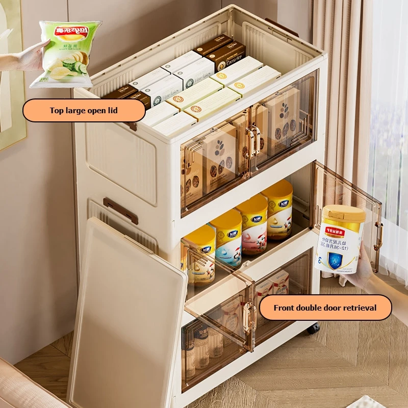 

Expandable Fabric Storage Cabinet 45-50cm High Capacity Collapsible Storage Unit Modular Wardrobe with Removable Shelves