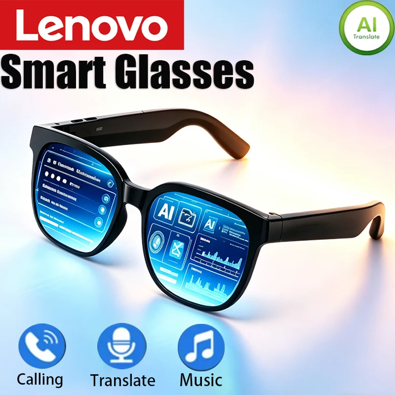 

Lenovo Smart AI Glasses Touch Control Photo Camera Recording Translator Voice Assistant Music Wireless Bluetooth Sunglasses 2026
