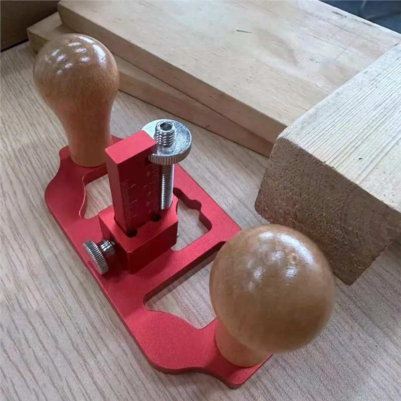 ABMI-Woodworking Handheld Manual Slotting Edge Trimming Flat Planer Wood Router Plane With Adjustment Bottom Cleaning,