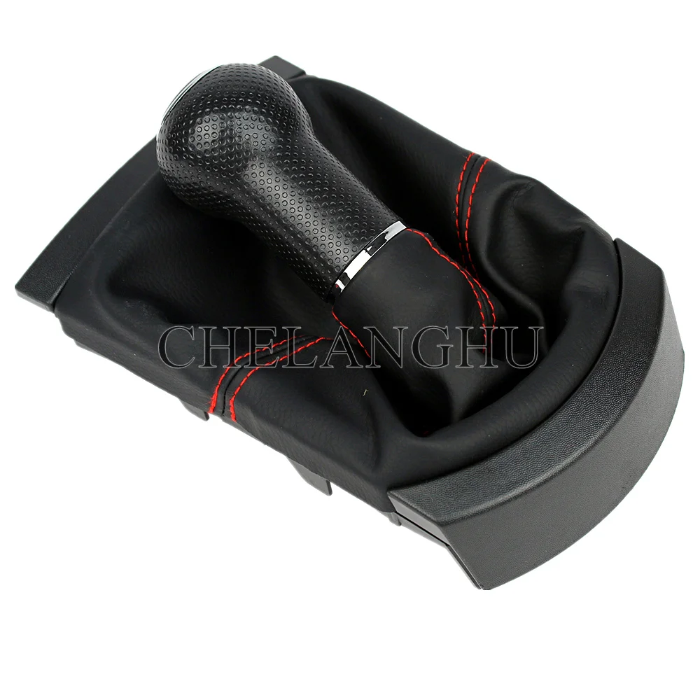 For Seat Cordoba Vario 2003 2004 2005 2006 2007 2008 2009 Car-Styling 5/6 Speed Gear Stick Shift Knob With PU Leather Boot