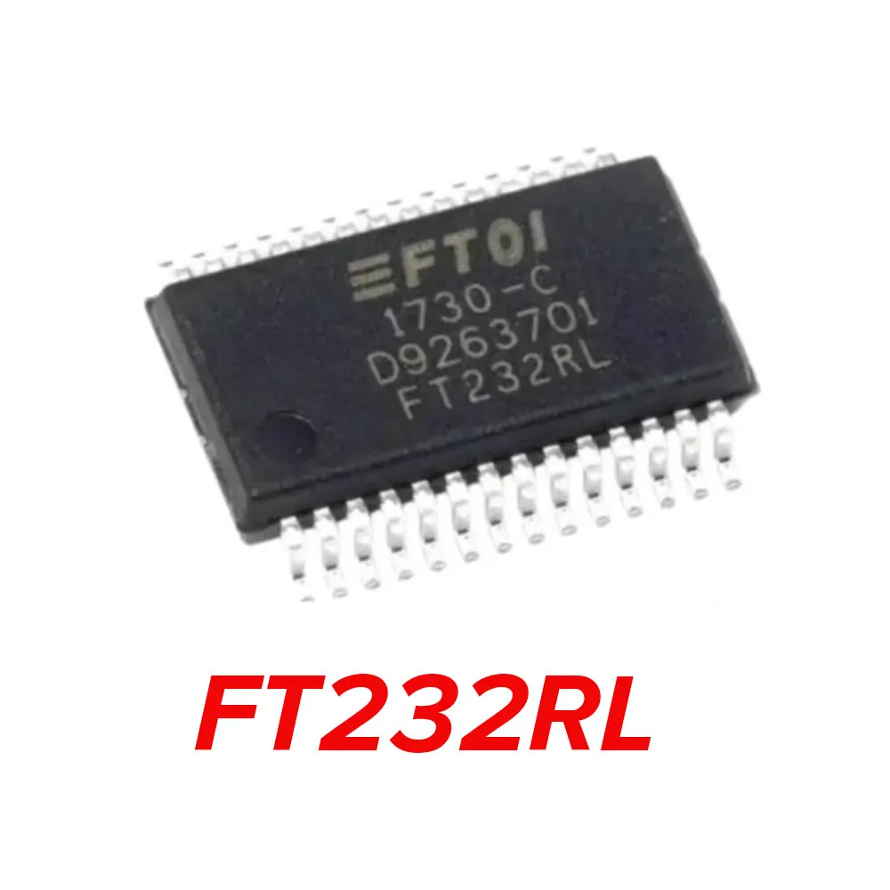 

1PCS FT232RL FT32RL-REEL FT232 USB UART SSOP-28 Chip