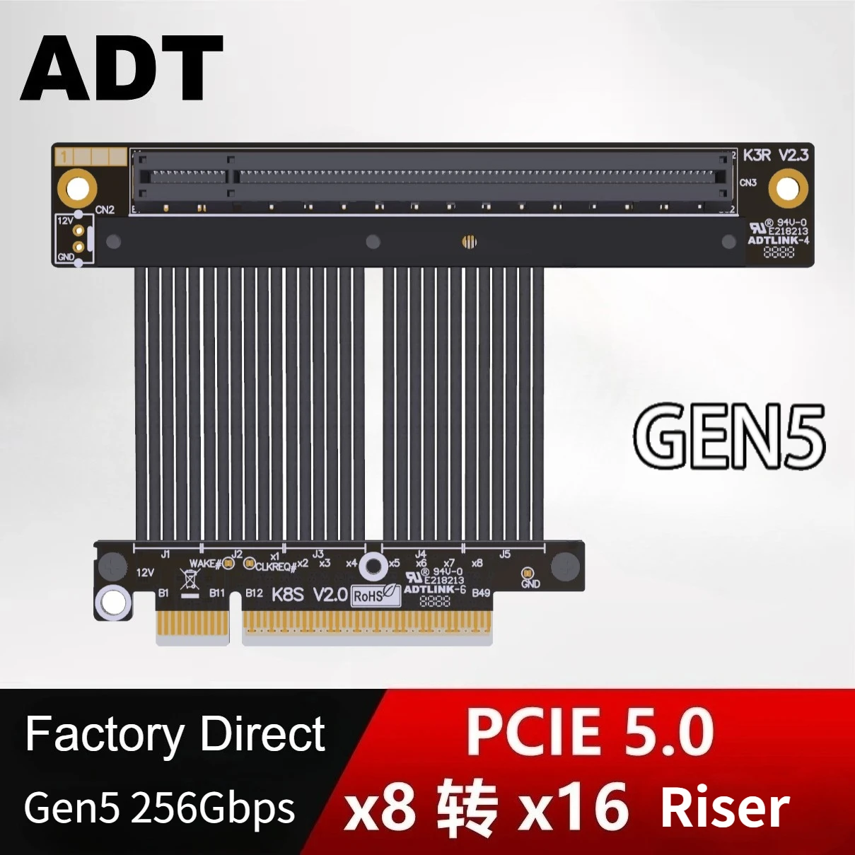cavo-riser-per-scheda-grafica-pcie-50-x8-a-x16-aggiornato-90-gradi-°-estensione-gpu-gen5-8x-16x-per-rtx-5090-4090-rx7900xt-mining-rig-10-50cm