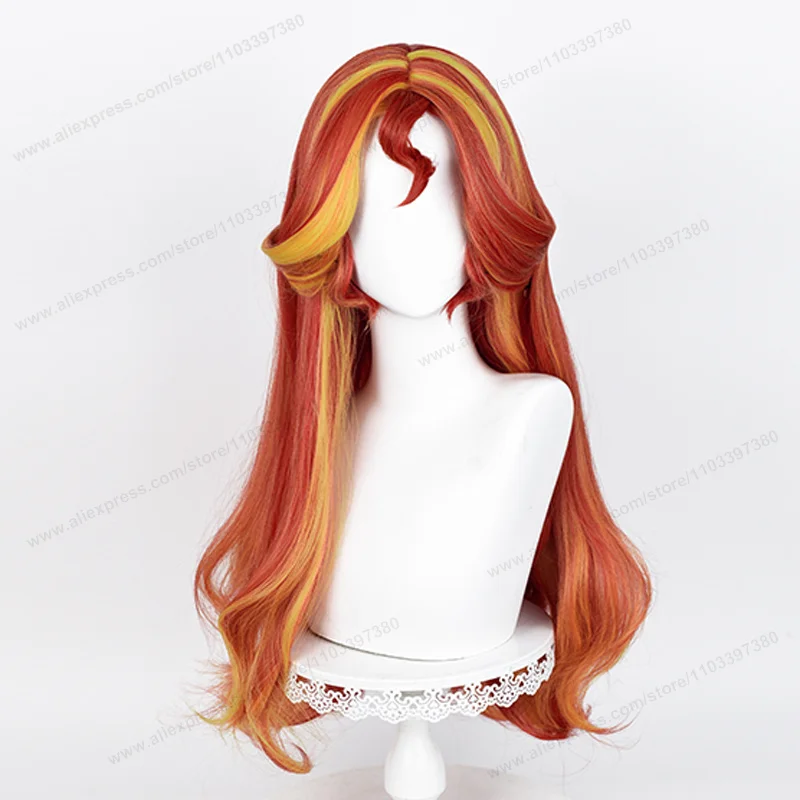 Sunset Shimmer Cosplay Wig 68cm Long Women Hair  Anime Cosplay Wig Halloween Heat Resistant Synthetic Wigs image 3