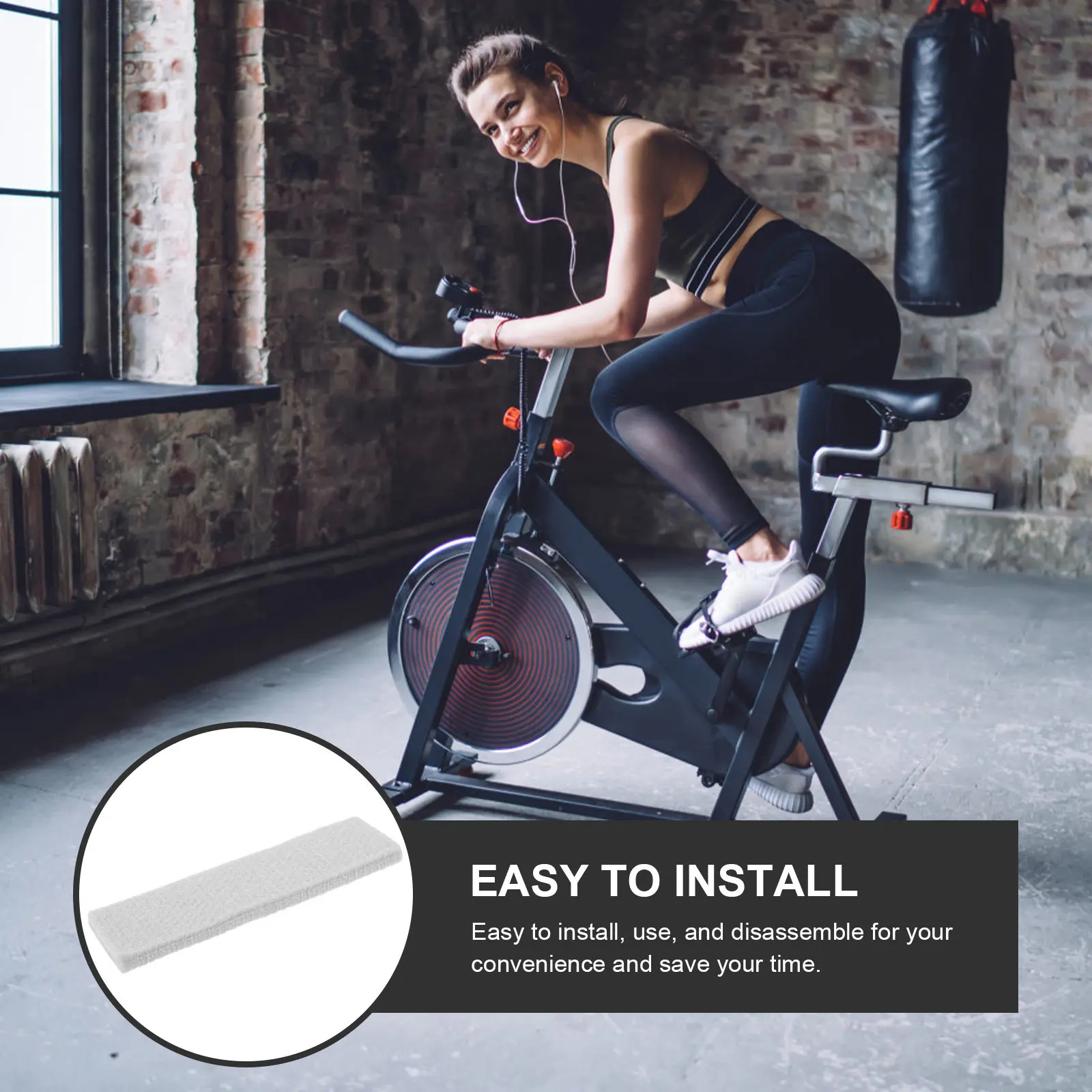 

10Pcs Premium Felt Brake Pads for Fitness Bike Exercise Bike Indoor Cycling Braking Pads Low Noise High Friction Lightweight