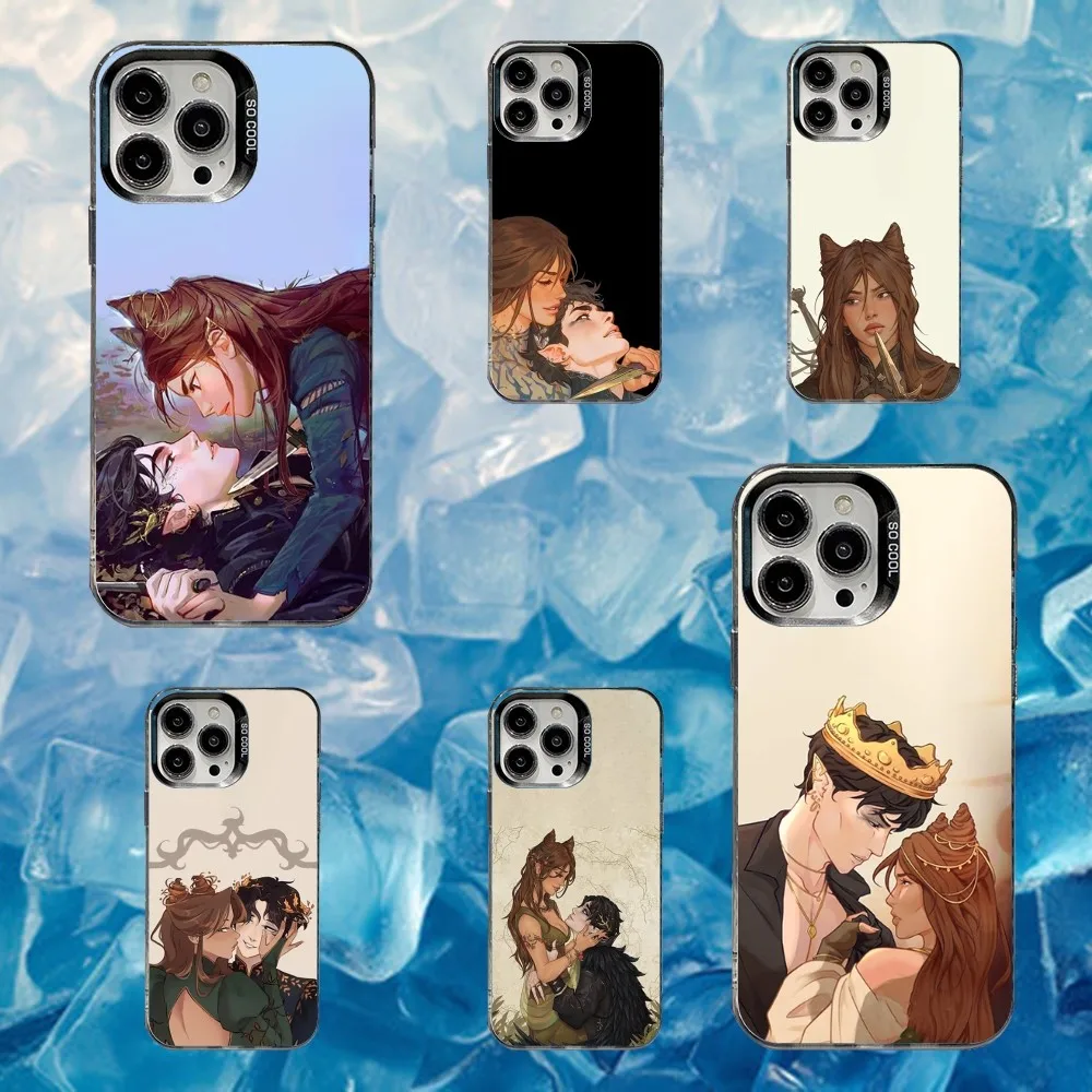 

Cruel Prince Jude And Cardan Phone Case For iPhone 16,15,14,13,12,11,Mini,Pro,SE,MAX White Matte Shockproof Cover