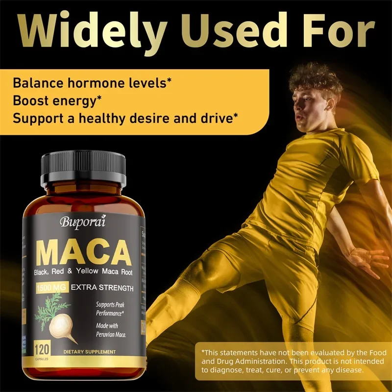 Maca Capsules - Increase Size, Hardness, Improve Strength, Thicken, Relieve Fatigue