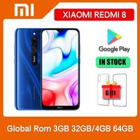 Original Xiaomi Redmi 8 3GB+32GB 4GB+64GB Smartphone Dual SIM 6.22'' 12MP+2MP+8MP Snapdragon 439 Octa-Core 4G LTE Mobile Phone