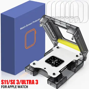 Snadná instalace hydrogelové fólie pro Apple Watch Ultra 3 49MM S11 42/46MM SE 3 40/44MM měkké TPU ochranné fólie na displej, čiré fólie 10 nejlepší prodej Displej pro Apple Watch Series 3 42mm - №10