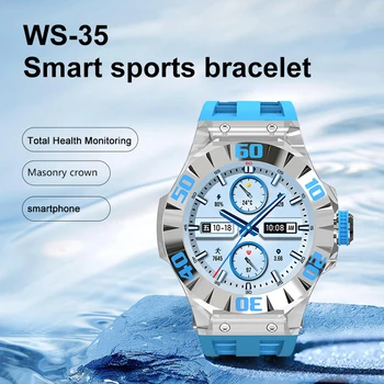 นาฬิกาสปอร์ตอัจฉริยะ WS-35 สําหรับตรวจสอบออกซิเจนในเลือด ความดัน อัตราการเต้นของหัวใจ ความดันโลหิต การออกกําลังกายในร่มและกลางแจ้ง ฯลฯ