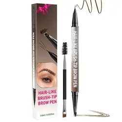 4 Colors Eyebrow Pen Eyebrow Tattoo Pencil Light Brown, Light Brown, Gray Black, Dark Brown Waterproof Eyebrow Pencil Eye Makeup