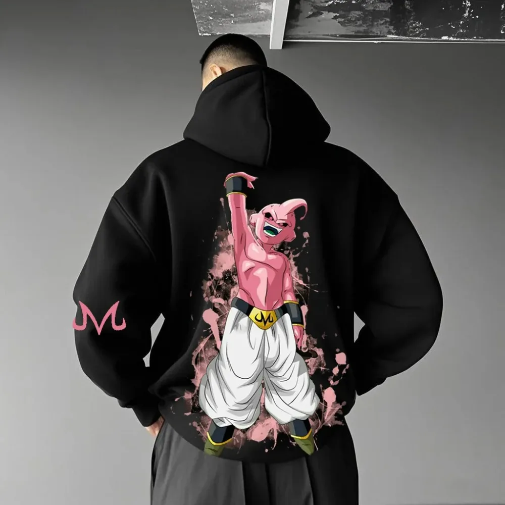 Hoodie Anime Harajuku Dragon Ball Street Wear 2025 Men Autumn Winter Vintage Hooded Sweater Oversized Women Long Sleeves Unisex