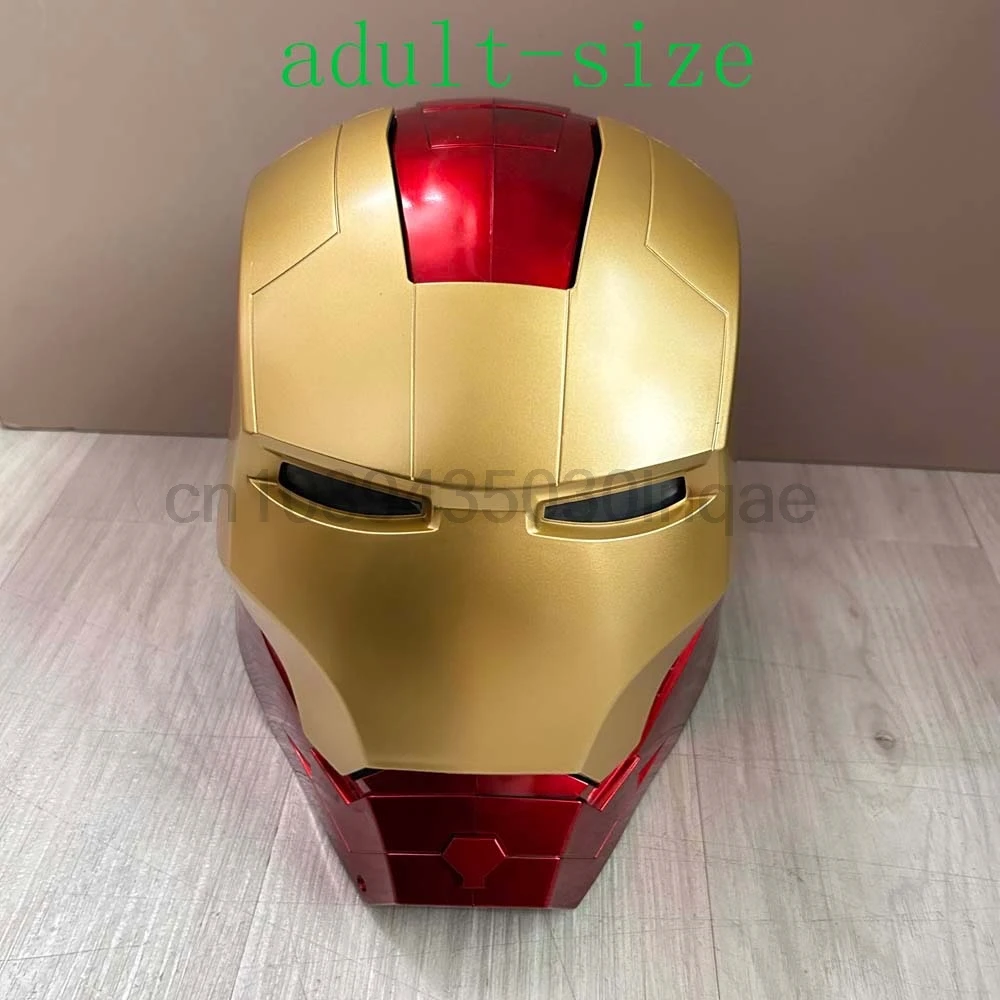 Hot Iron Man Helm Cosplay 1:1 Licht Led Wearable Masker Handschoenen Gloeiende Ogen Volwassen Kind PVC Action Figure Speelgoed Kerstcadeau