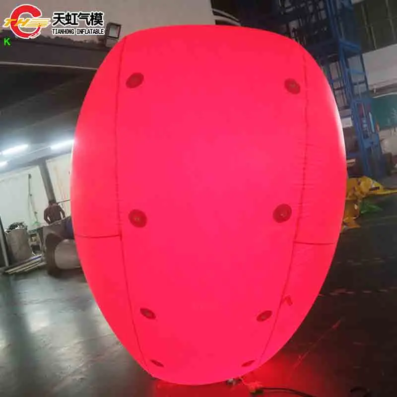 จัดส่งเร็ว วันวาเลนไทน์ ลูกโป่งรูปหัวใจยักษ์เป่าลม รูปหัวใจสีแดงเป่าลม สำหรับตกแต่งเวที