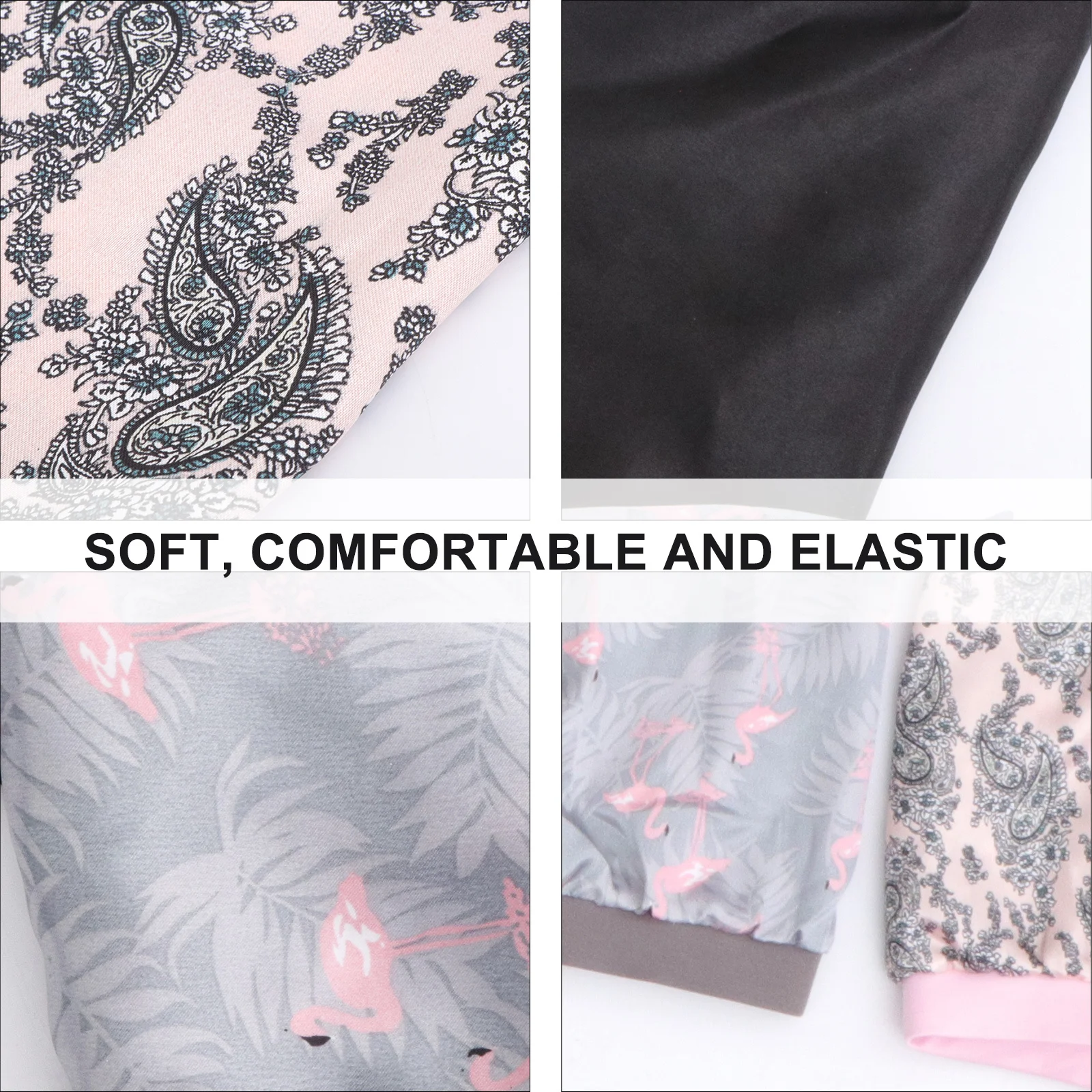 

3Pcs Wide-Brimmed Sleeping Cap High Elasticity Hair Protection Hairdo Protection Night Sleep Hat for Women Durable