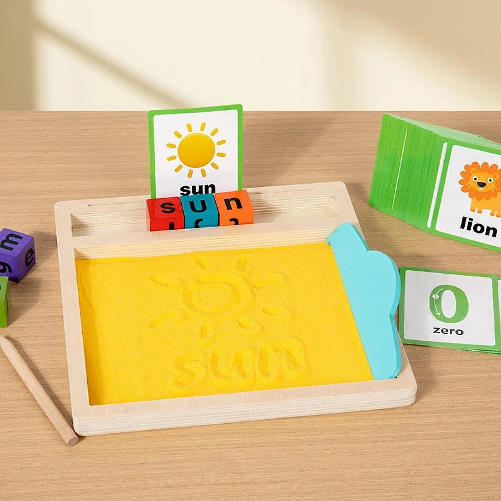 

Деревянный поднос для песка, развивающие навыки мелкой моторики для письма букв и цифр, образовательные для дошкольников, 3-летние дети