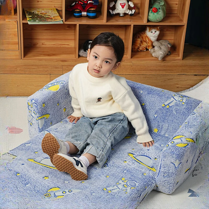 Luminous children's sofa baby baby cute cartoon seat girl princess foldable