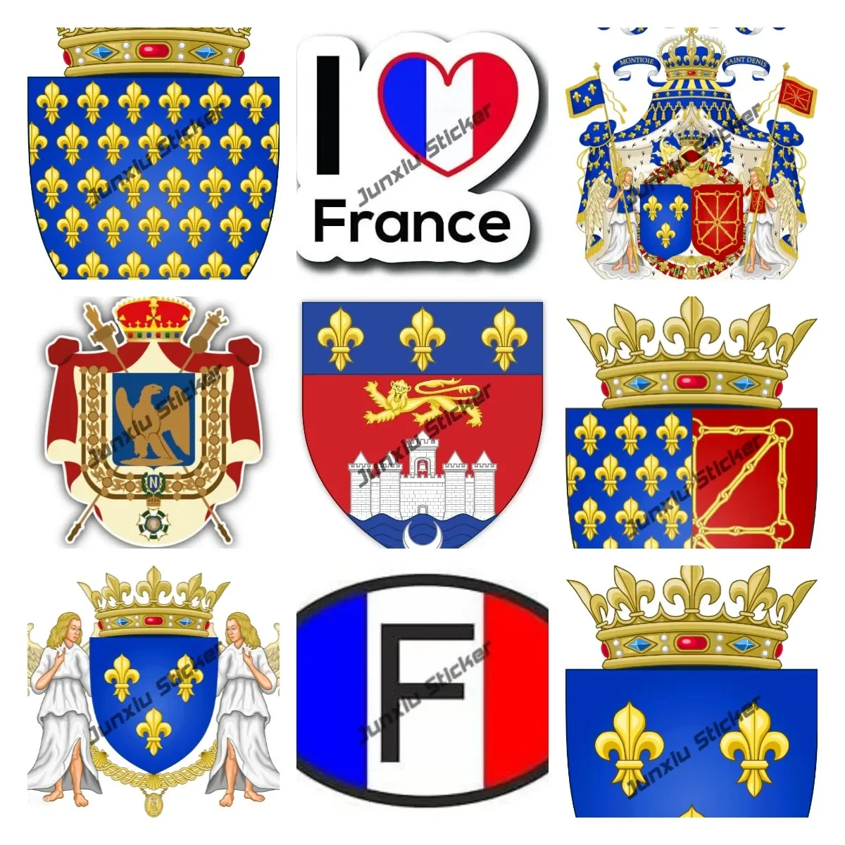 

Bordeaux Coat of Arms France Sticker Decal Paris France Stamp Bumper Sticker France Flag City Shield Crest Accesorios Para Auto