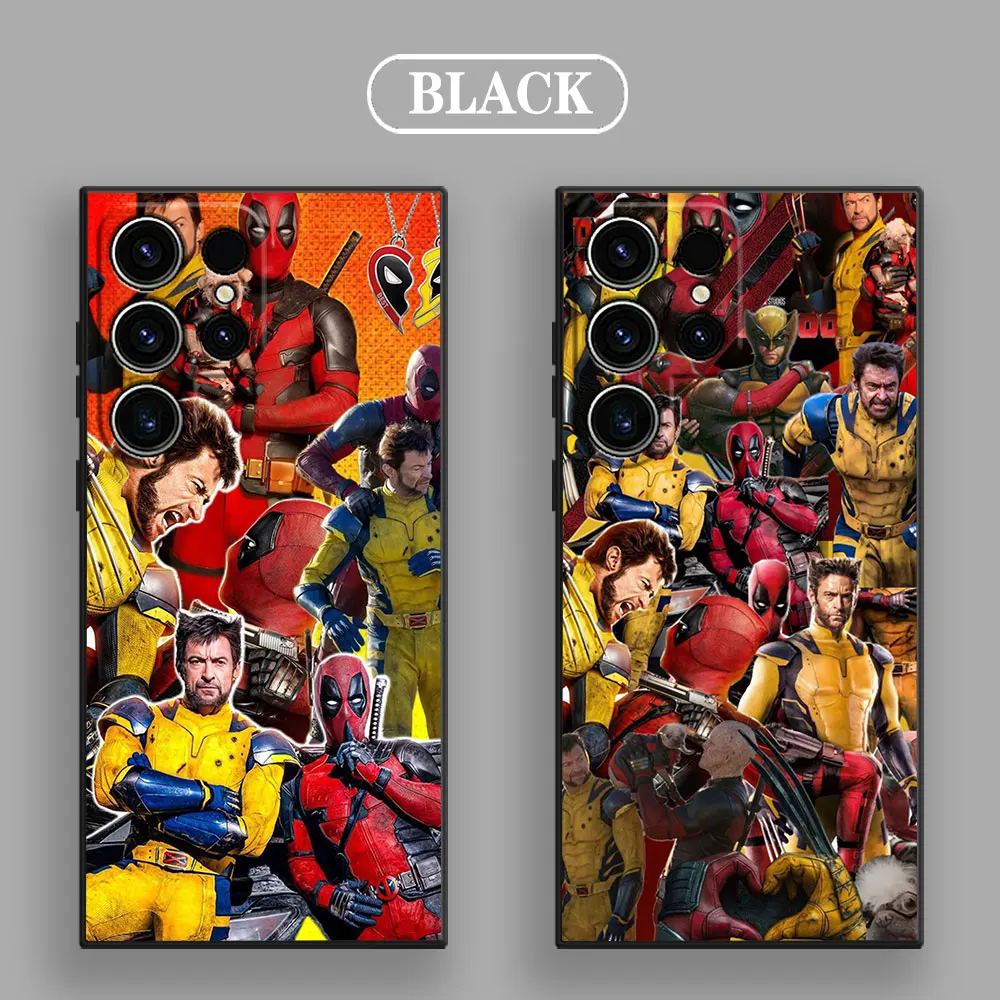 Marvel Comic Deadpool and Wolverine Phone Case For Samsung Galaxy S23 S24 Ultra S21 S20 FE S10 S22 Plus Note 20Ultra S23FE Cover