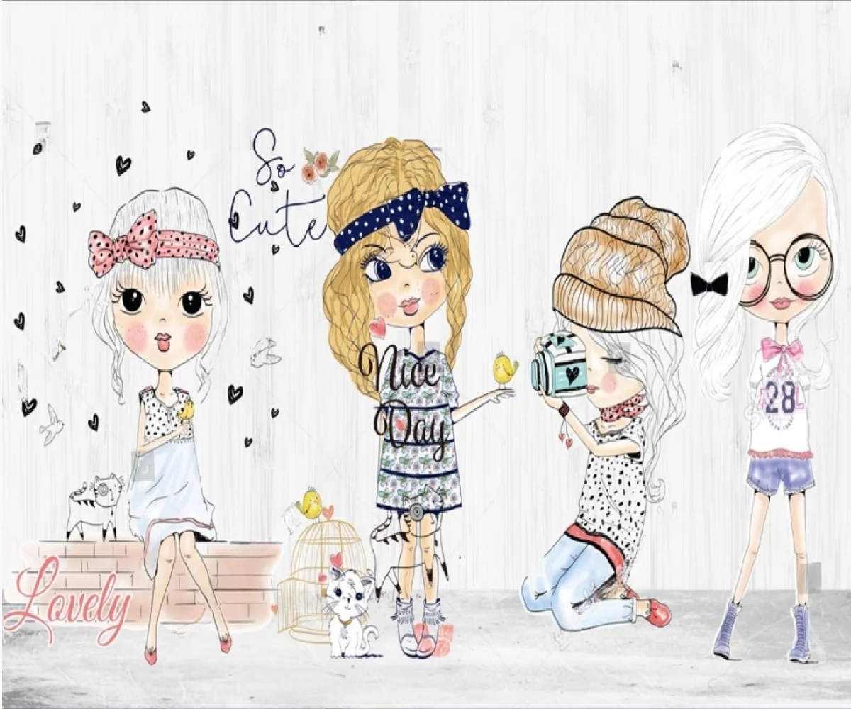 

Обои на заказ, 3D-фреска с узором под кирпич, фон для интерьера магазина одежды Fashion Girl, декоративные обои для стен