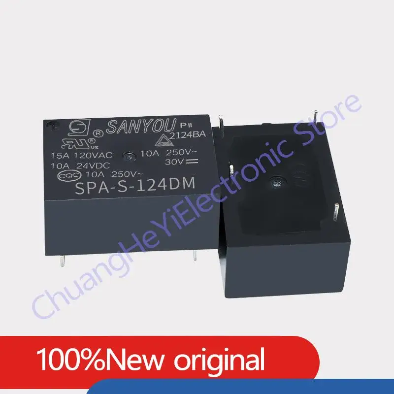 Original New SPA-S-124DM SPA-S-124DM2 16A 4PIN 24V Power relay Replaceable HF7520-024-HSTP