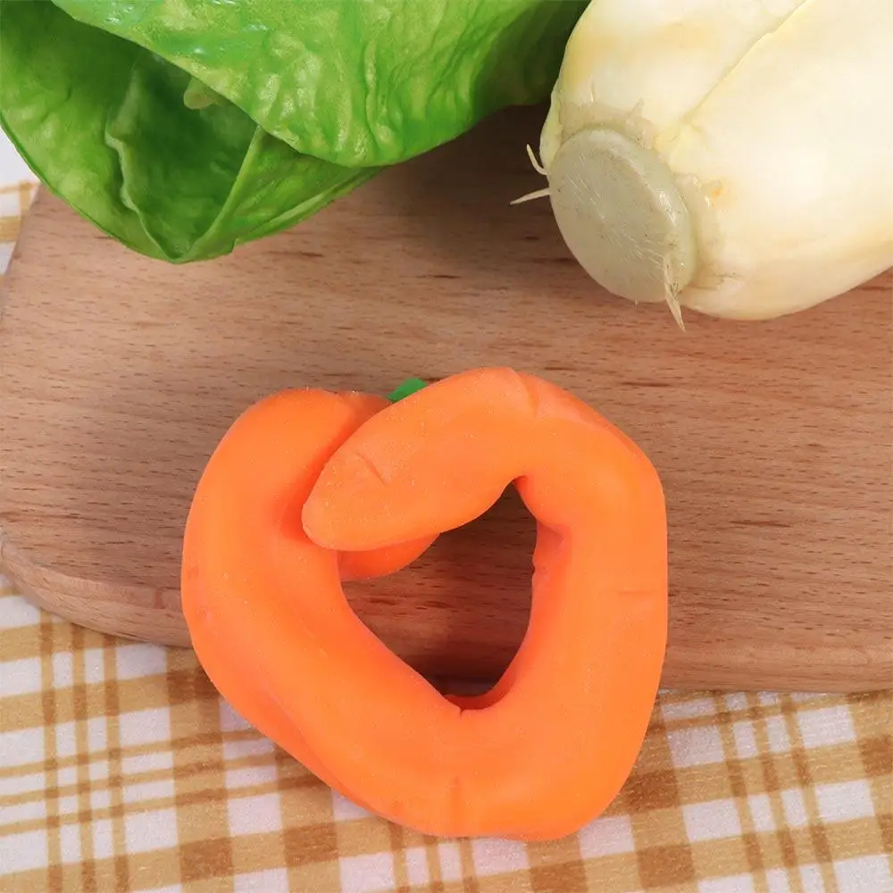 Bunny Vegetable Carrot Pinch Toy Carrot Memory Sand Carrot Squeezing Toy Orange Creative Office Workers