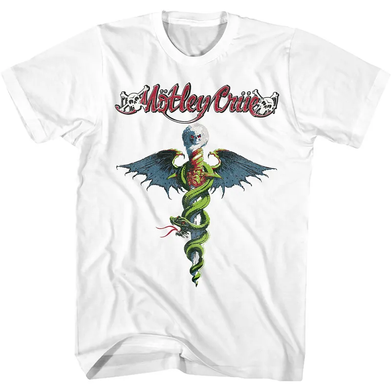Camiseta de manga corta de estilo retro punk, Motley Crue, Heavy Metal Rock, Tour California Los Angeles Music, 1987