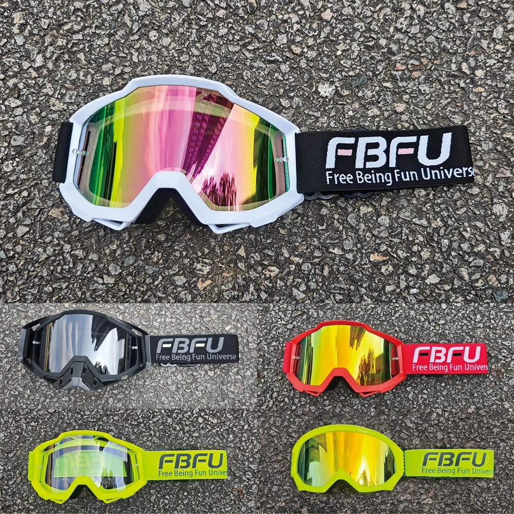

2025 FBFU Off Road Safety Glasses - Men Women ATV MTB, Anti-Glare Windbreak, Motocross Enduro Spring Summer Sports Goggles