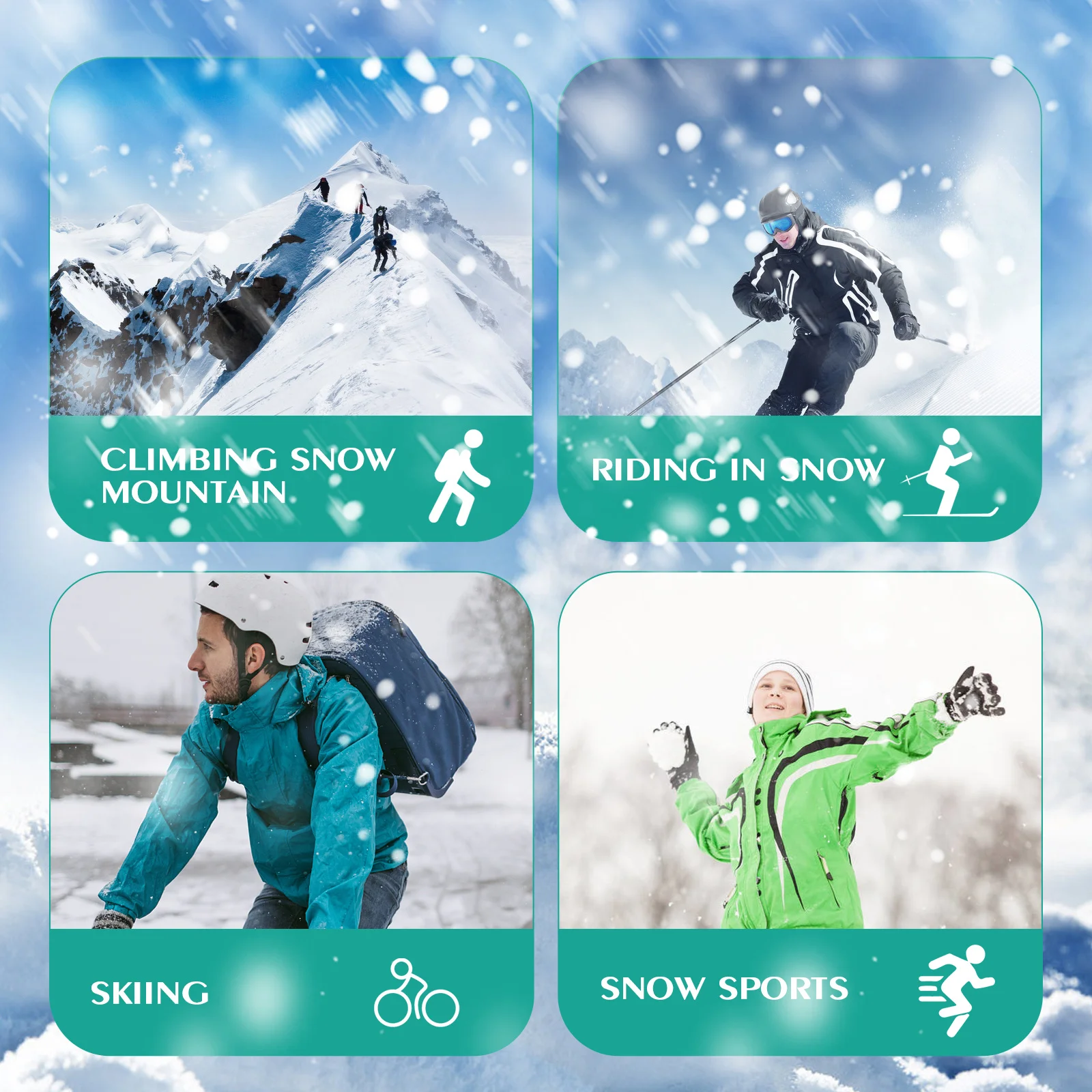 

1 Pair Ski Goggles Premium Portable Anti-Glare Sports Eyewear For Outdoor Travel Cycling Mountaineering Riding Goggles