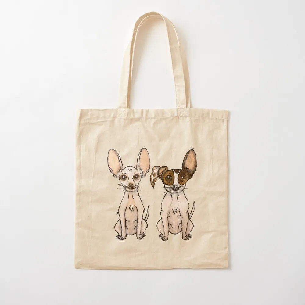 Chihuahua Commision Tote Bag Customizable tote bag Women's handbag canvas bags Canvas Tote Bag