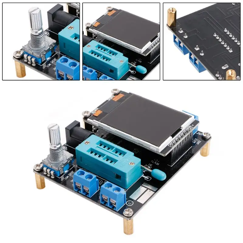 Electronic Kits GM328 Transistor Tester LCR Diode Capacitance ESR Voltage Frequency Meter PWM DIY Tool Kit Type-c Charge