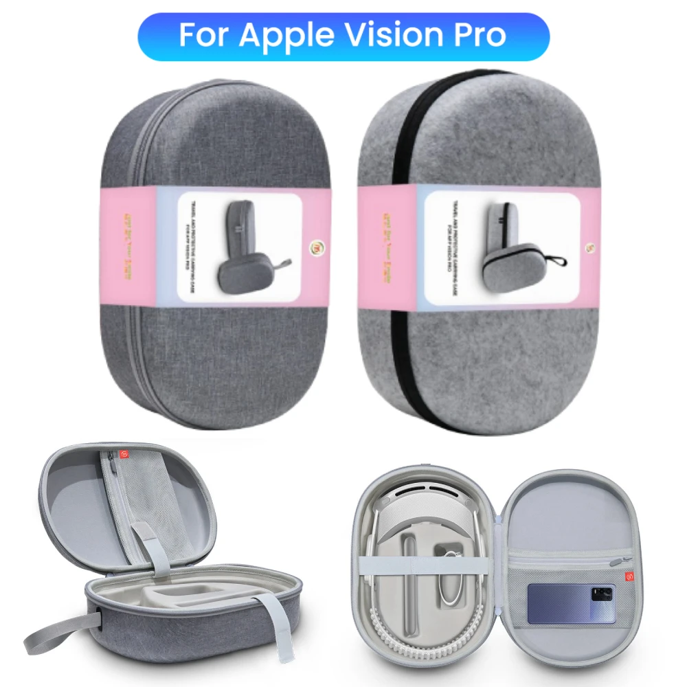 Portable Handbag for Vision Pro VR Carrying Case Shockproof Anti-scratch Hard Travel Storage Bag for Vision Pro Accessories