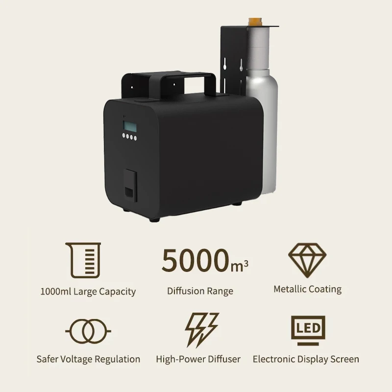 Wholesale 1000ML Commercial Waterless Scent Fragrance Oil Machine Large Area Bluetooth Waterless Hotel Havc Scent Machine