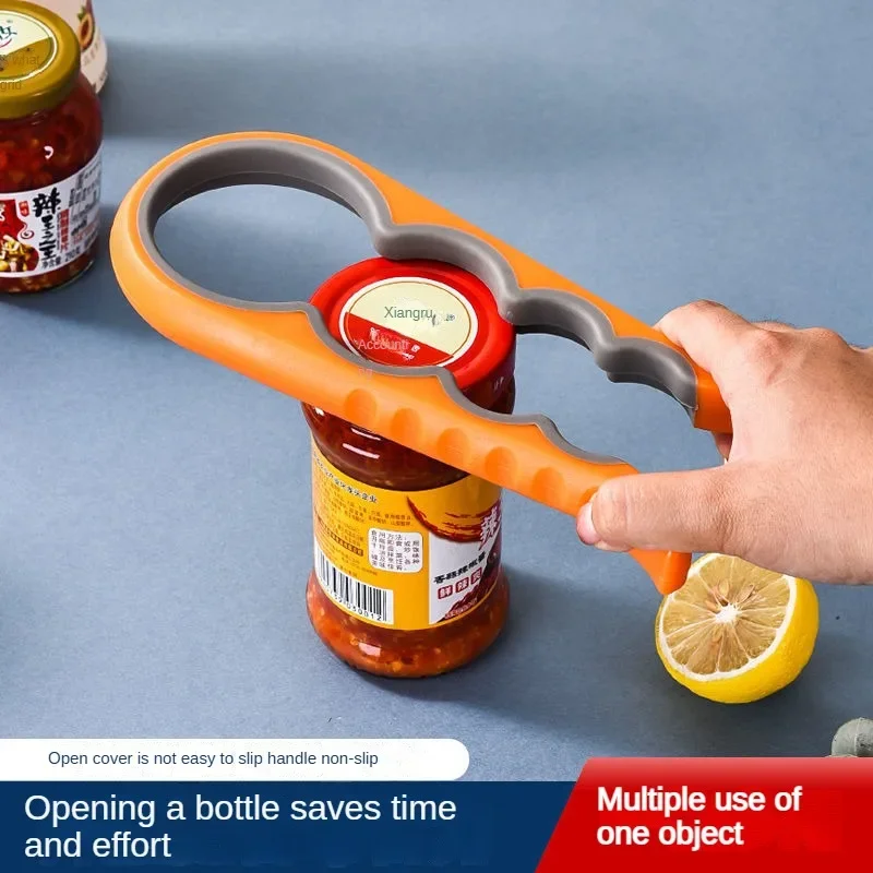 Can Opener Multi Functional Four In One Beverage Bottle Opener Cap Twister Four Position Can Opener Anti Slip Cap TwisterFour-in